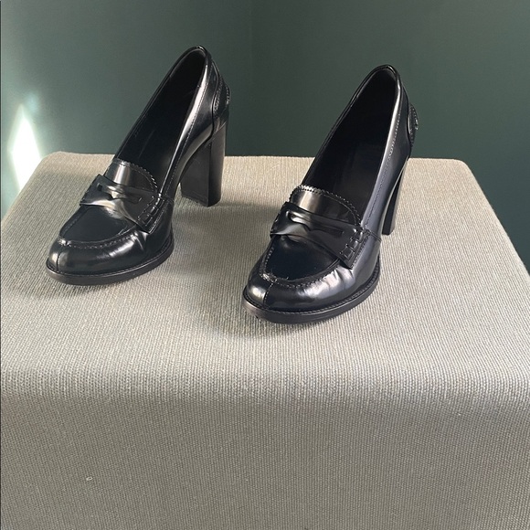 Church’s Trembrey Heel | Black Leather Designer Heels | Size 37 (US 6.5–7) - Picture 3 of 10